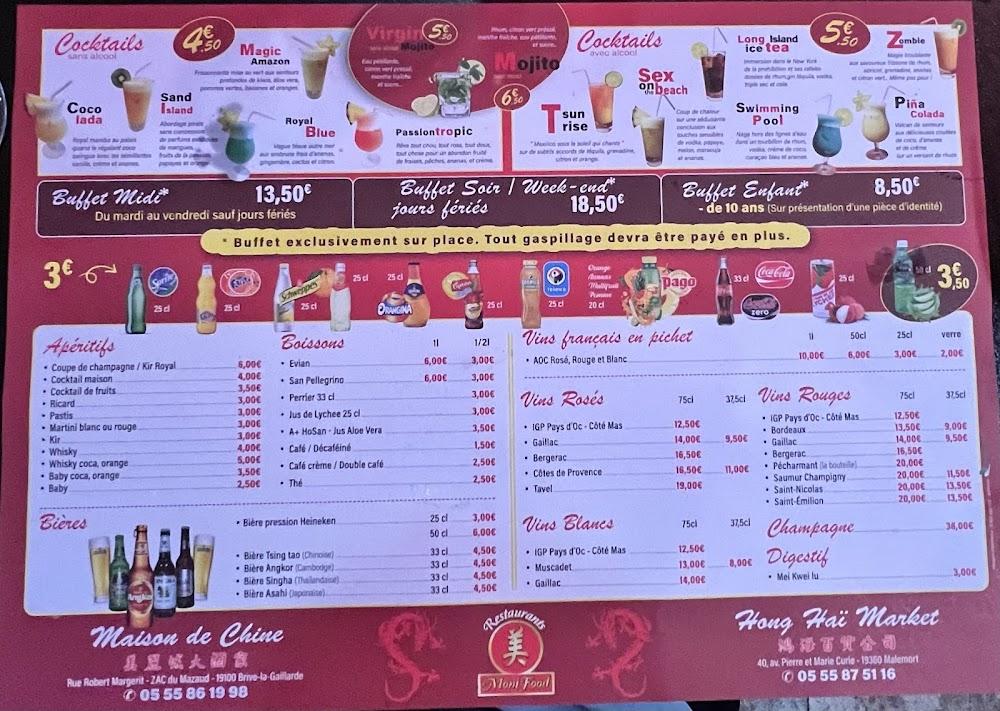 Maison de Chine - Menu Image 1